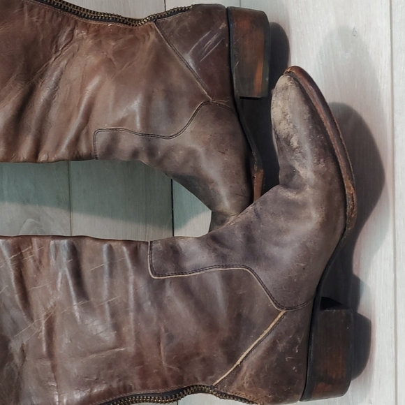 Freebird by Steven Womens Stable Leather Riding Tall Boots Boho Moto sz 10 - Picture 11 of 16